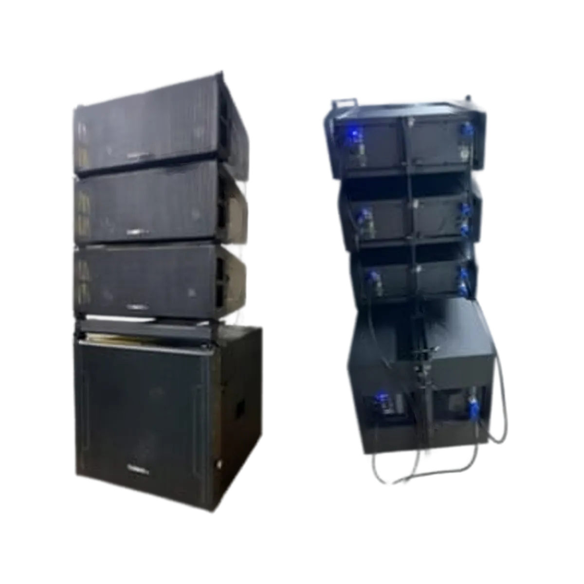 Combo portátil profesional (1 subwoofer + 3 parlantes)
