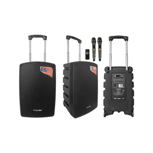 tps125w Parlante portátil + 2 micrófonos