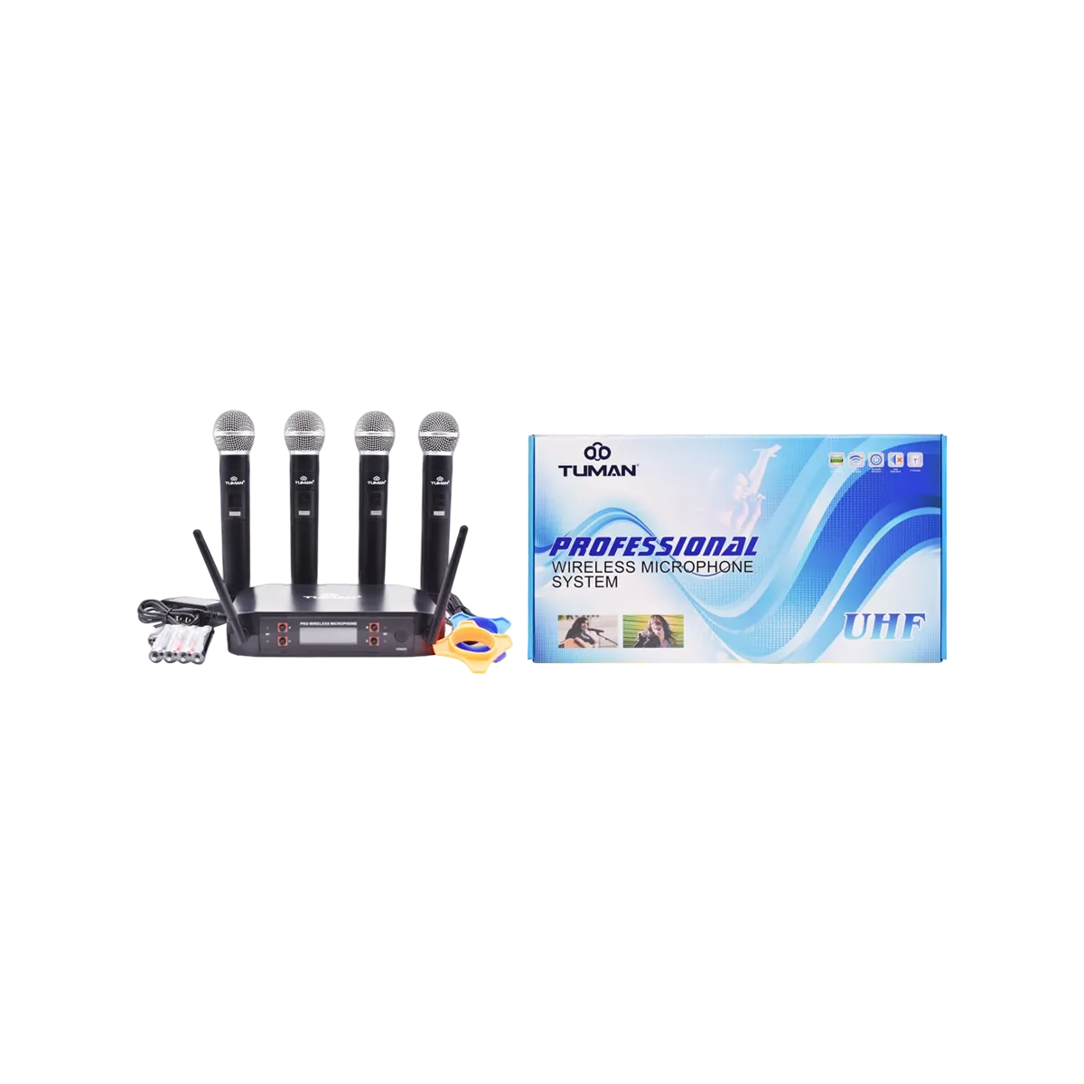 SISTEMA INALAMBRICO DE 4 MICROFONOS