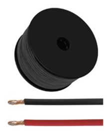 tuc801 cable p/microf. 100% cobre, negro 100m